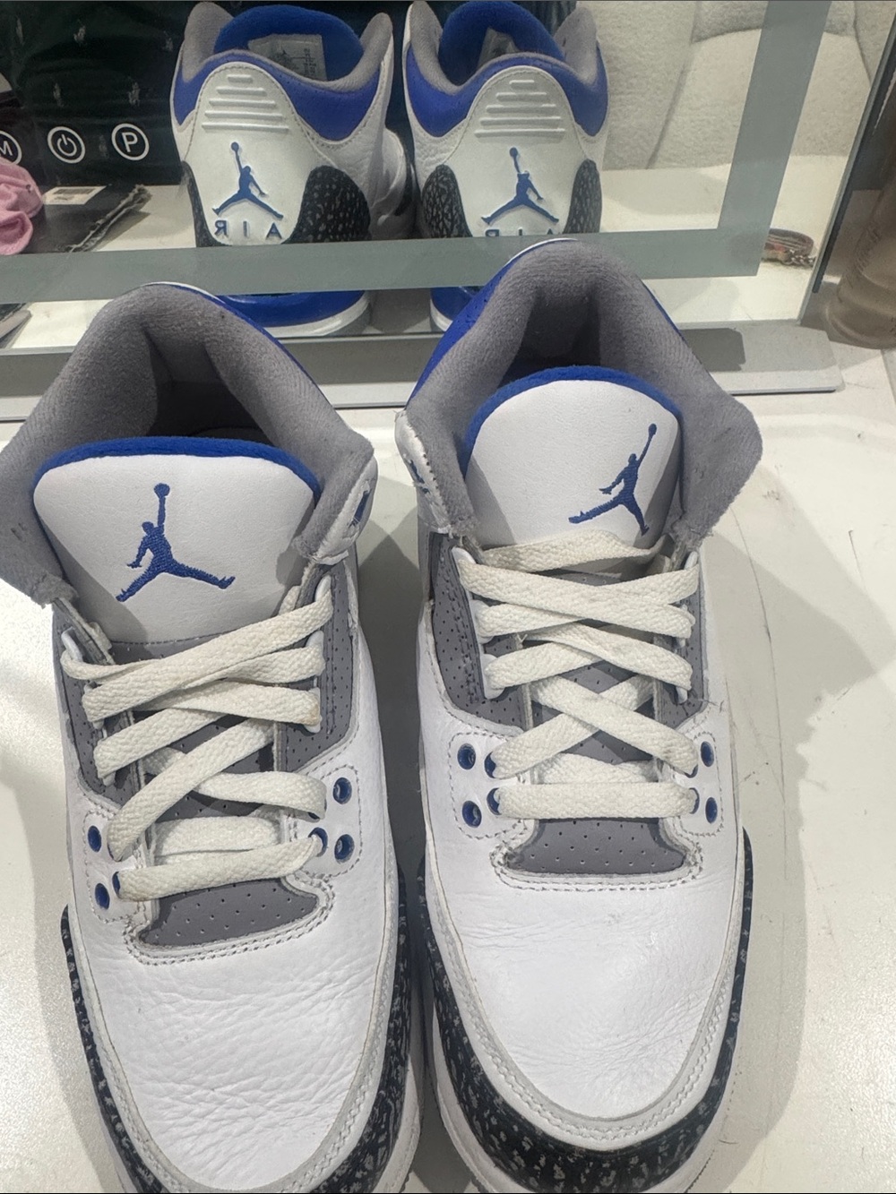 Jordan Kids' Retro Sneakers - White & Blue